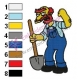 Groundskeeper Willie Simpsons Embroidery